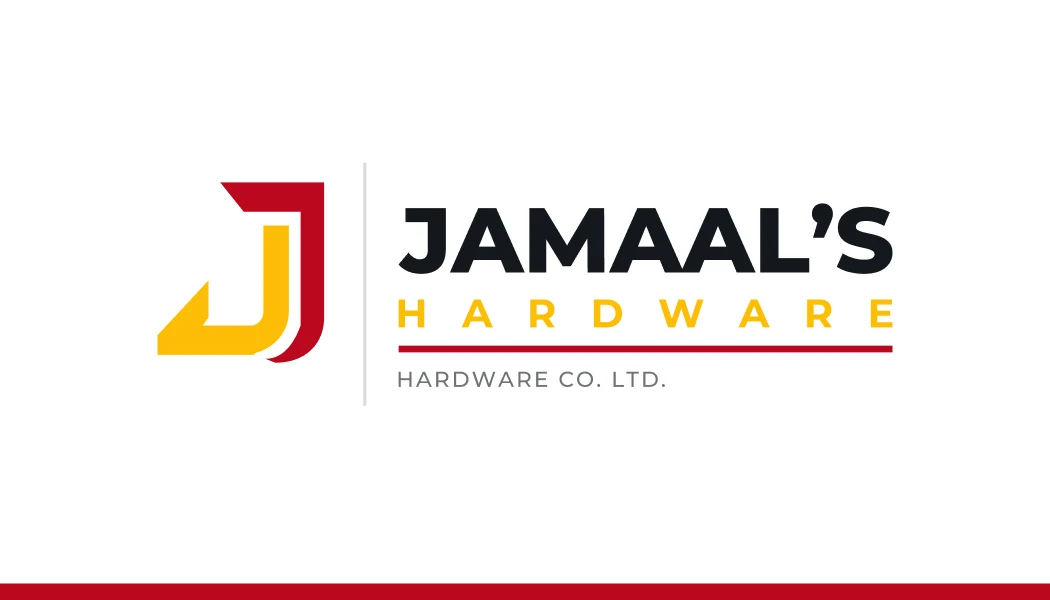 Jamaal's Hardware business card, front